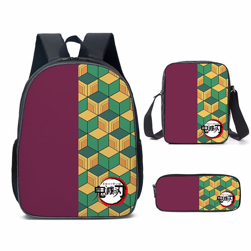 New Cartoon Super Moon Blade 3-Piece Backpack Set School Backpack for Primary and Middle School Students Amazon Backpack