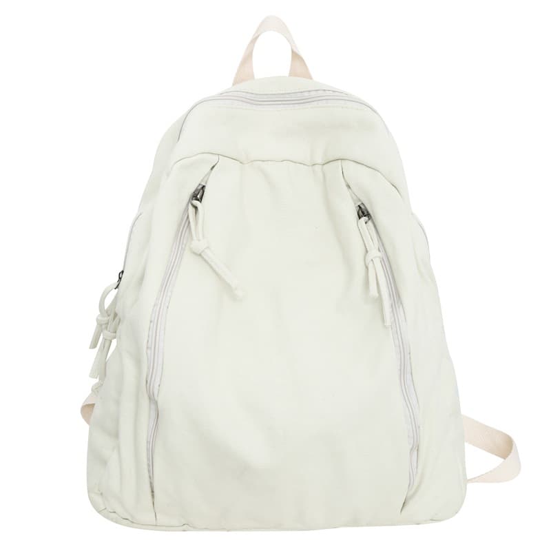 2026 Niche Casual Travel Backpack Canvas Ruiying Backpack for Women Outdoor Backpack Student Bookbag Simple Style
