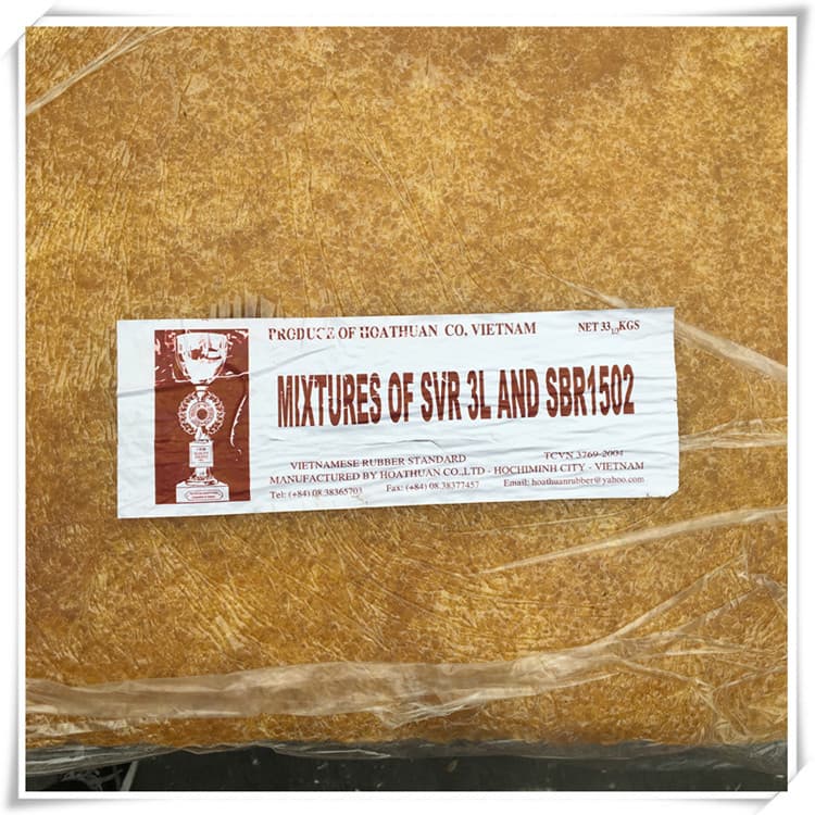 3L standard natural rubber from Vietnam, available for use in foaming rubber, compound rubber, rubber products, and shoe materials.