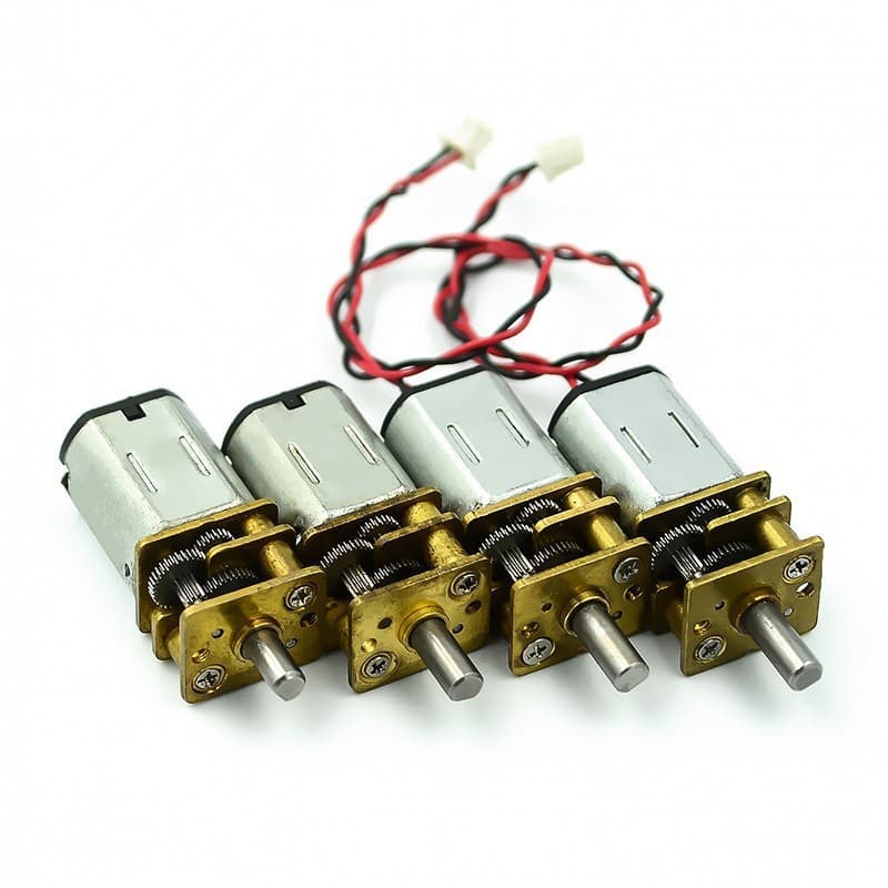 N20 Miniature Gear Motor, DC 3V-6V, Pure Steel Metal Gear Reducer [Disassembled Unit]