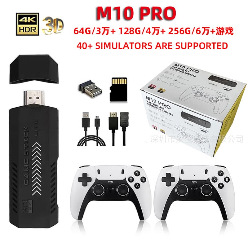 New M10 PRO Retro Game Console PSP God of War 4K HD Wireless X2 PLUS Game Console