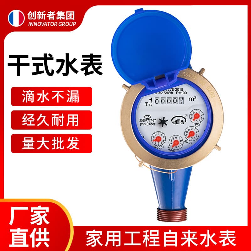 Rotor Dry Water Meter Digital Household Tap Water Meter Rental House 4 Minutes 6 Minutes Intelligent Mechanical Antifreeze Water Meter Wholesale