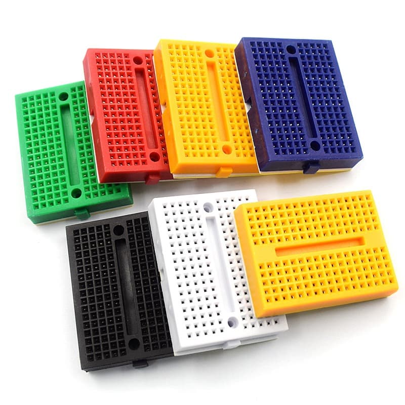 SYB-170 mini micro small breadboard, experimental board, circuit board perforated board, 35x47mm, colorful