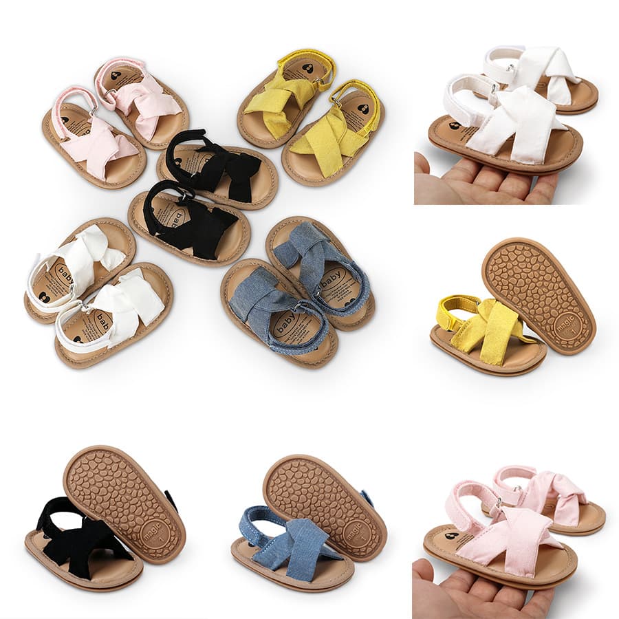 Jiamile Baby Boys and Girls Breathable Sandals Summer Casual Cloth Shoes 0-3-6-9-12 Months Newborn Shoes