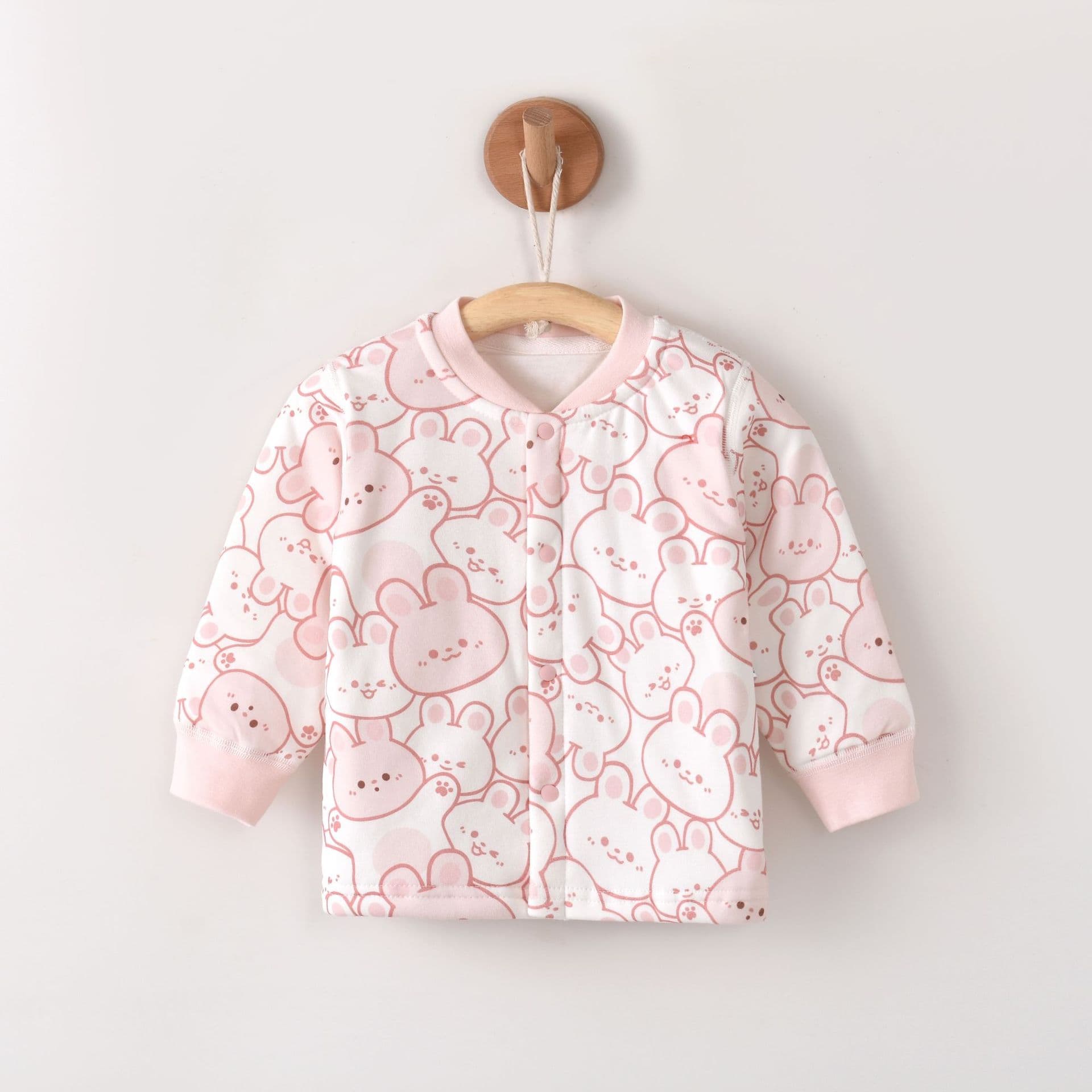 Thickened Pure Cotton Baby Thermal Underwear Three-Layer Cotton Sandwich Warm Innerwear Unisex Spring Autumn Winter Clothes
