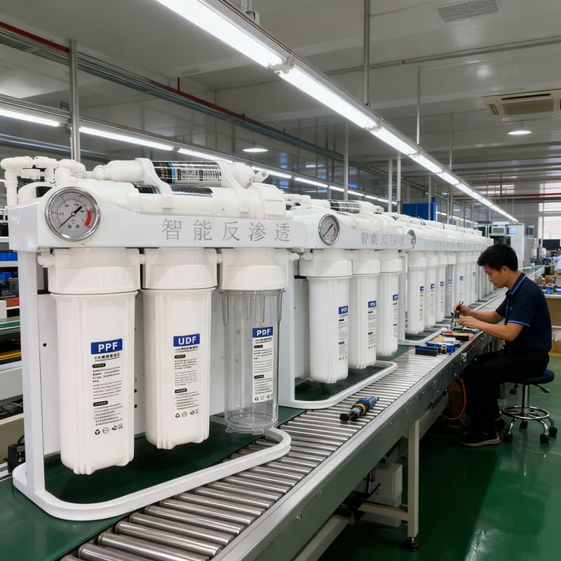 Factory Customized Bubble Tea/Coffee Special Water Purifier, Direct Drinking RO Reverse Osmosis Pure Water Machine with Commercial Universal Cartridge