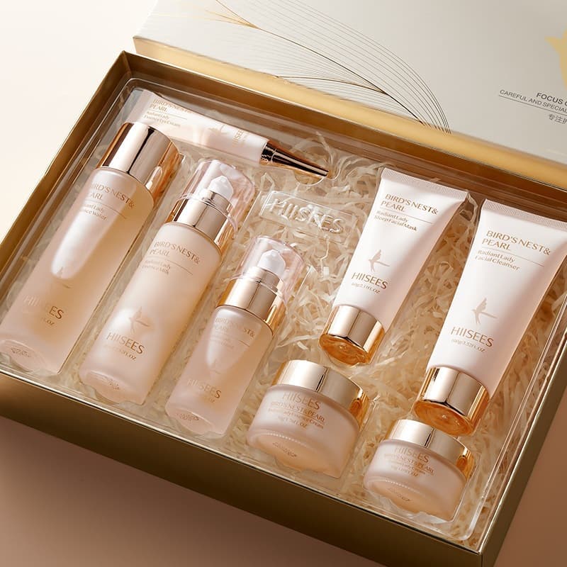 Hanse Water Milk Set Moisturizing Nourishing Firming Anti-Wrinkle Brightening Skincare Kit Cosmetics