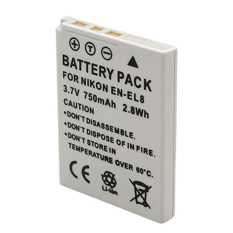 Compatible with Nikon EN-EL8 Camera Battery for Coolpix p1 p2 s1 s2 s3 Camera Battery
