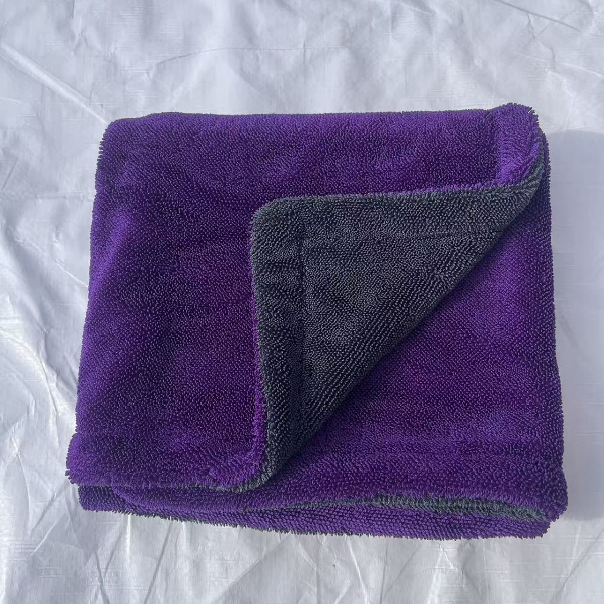 Braided Water-Absorbent Car Drying Towel, Single-Layer Twisted and Double-Layer Car Wash Towel, Double-Sided Thickened All-Cotton Cloth Rag