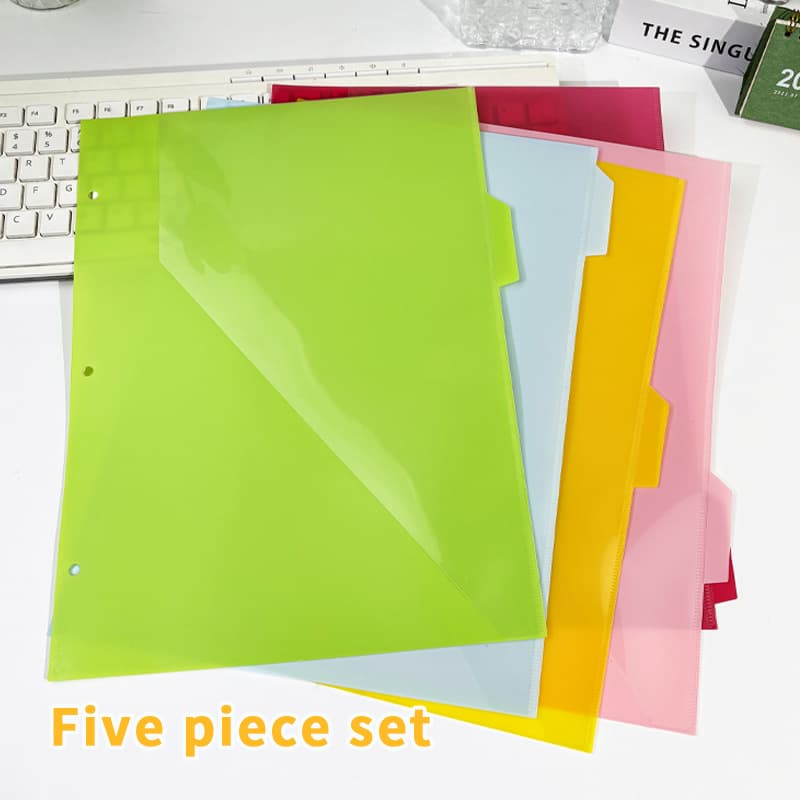 Cross-border new American-style folder, loose-leaf notebook divider, creative 5-color office stationery divider pages 35C.