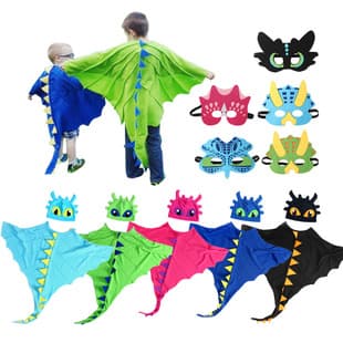 Hot-selling Dinosaur Cape Hat Mask Kids Costume for Halloween Christmas Cosplay
