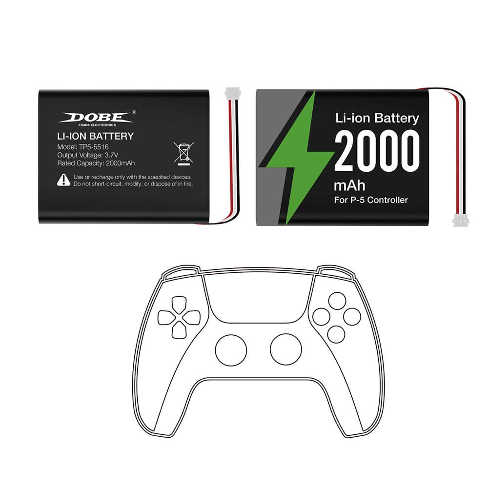 PS5 Game Controller Battery Pack PS5 Wireless Controller Battery Pack + Screwdriver Set TP5-5516