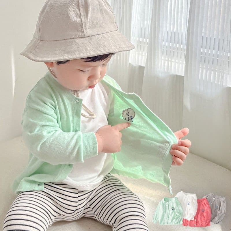 Children's summer sun protection clothes, baby thin long-sleeved tops, cardigans, air-conditioning clothes, comfortable jackets for boys and girls