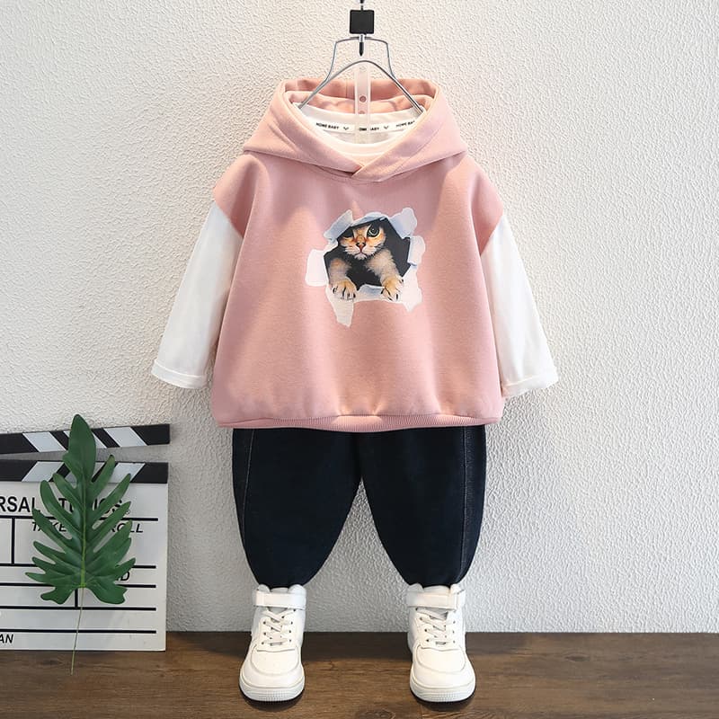 Boys' Hooded Vest Spring 2025 New Children's Spring Wear Stylish Trendy Toddler Hooded Vest Spring and Autumn Style
