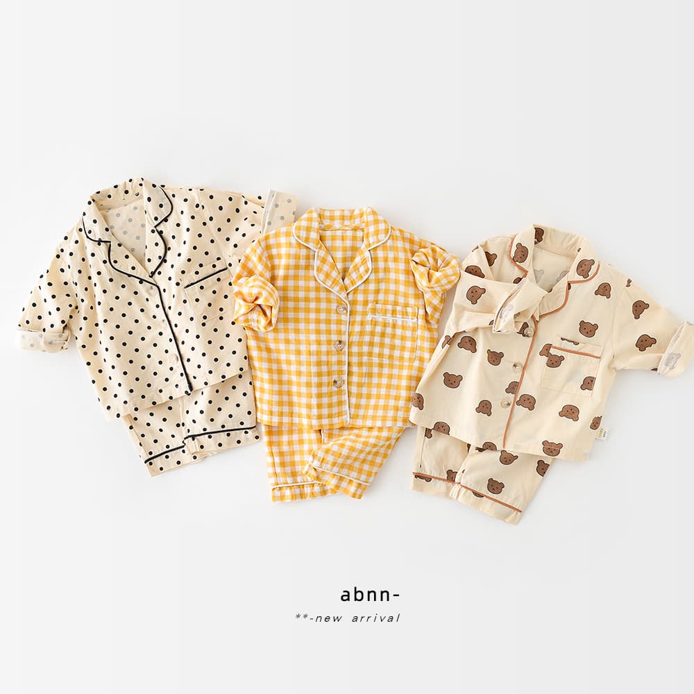 Yueji Clothing 2025 Spring New Children's Set Huzhou Korean Style Girls' Long Sleeve Homewear Two-Piece Set