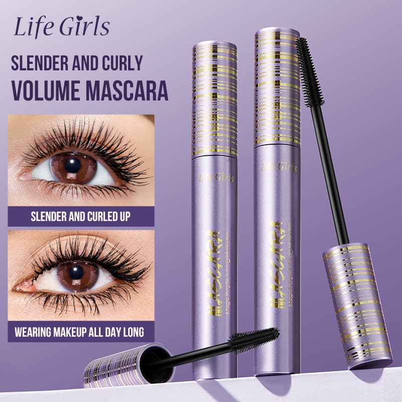 Magic Purple Tubing Mascara - Purple Round Tube Mascara for Cross-Border Beauty, Volumizing Western Makeup
