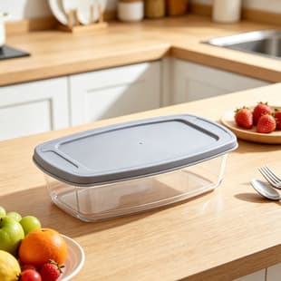 Rectangular High Borosilicate Glass Toast Loaf Pan, Microwave-Safe Baking Dish for Cake and Bread