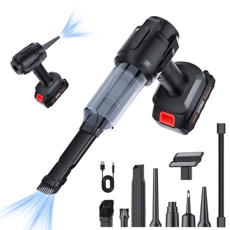 Cordless Vacuum Cleaner for Home and Car, High Suction Power, Strong, Handheld, for Windows, Crevices, and Gaps