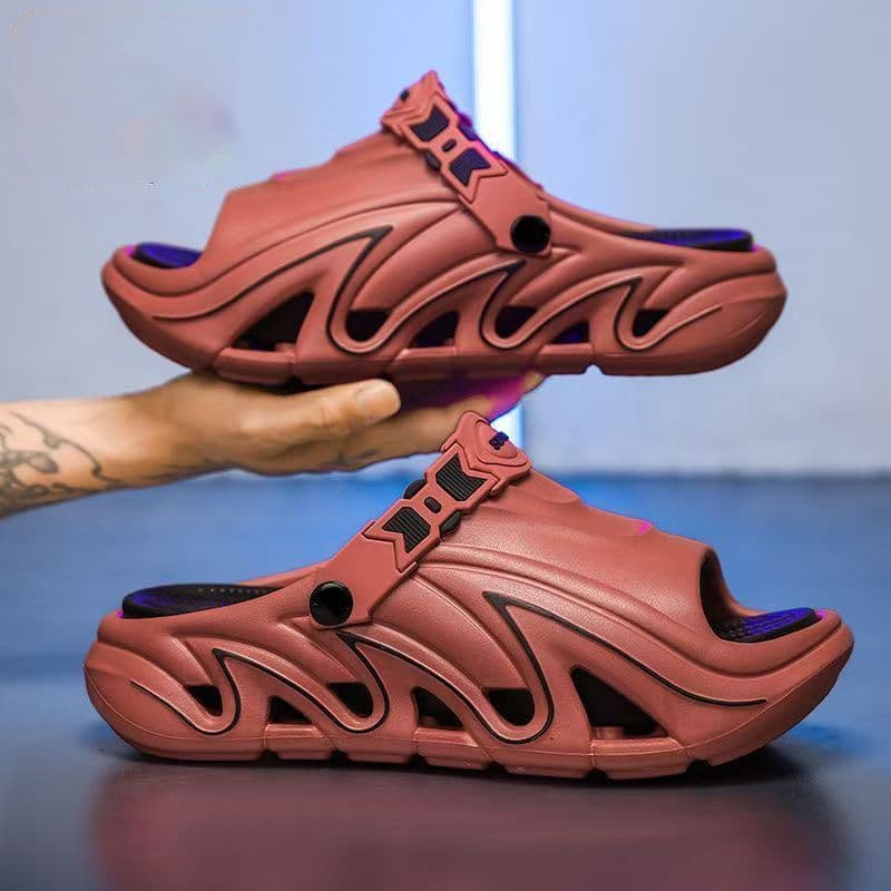 Coconut slippers men's summer outer wear 2026 new style sports slippers beach sandals casual dual-use men