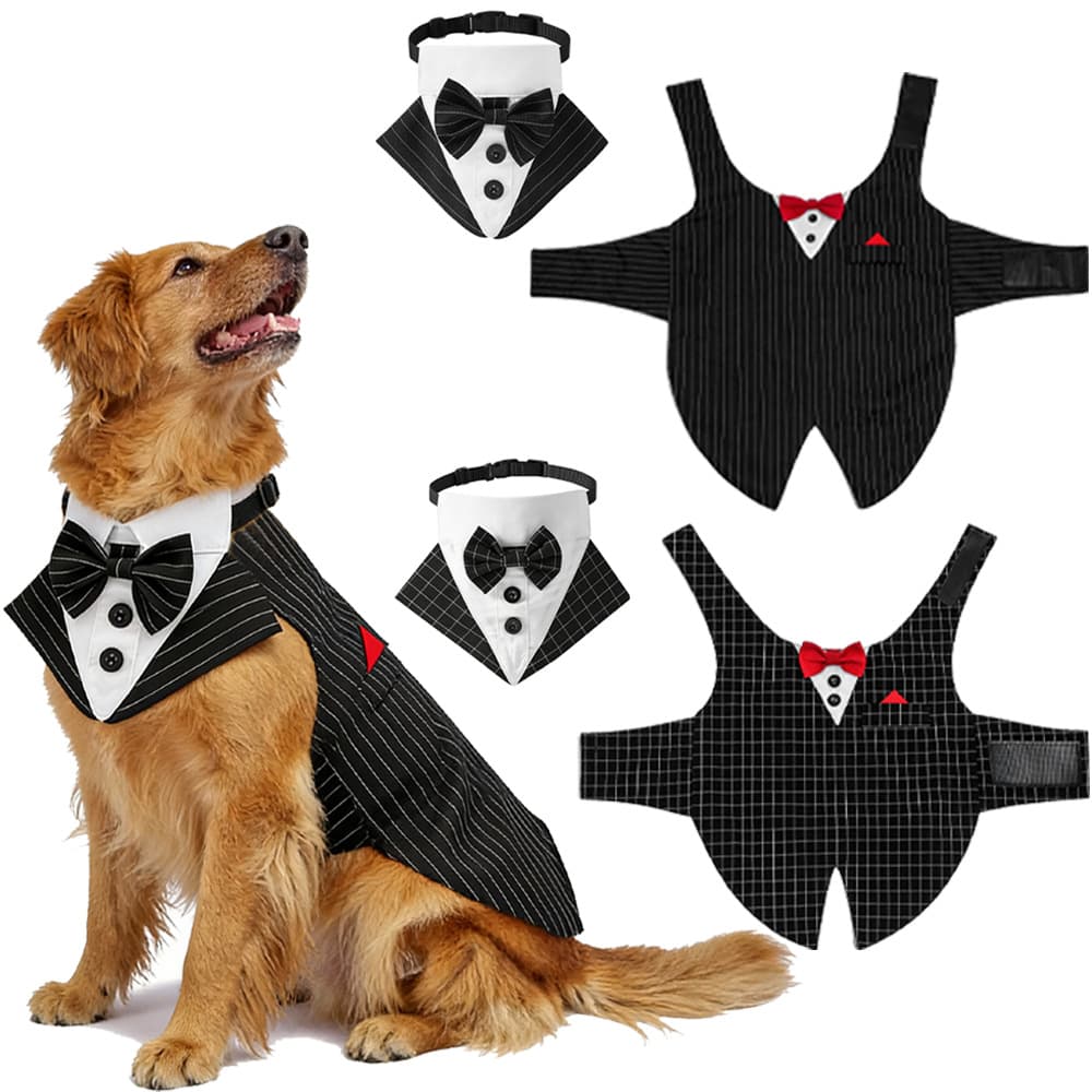 Tanpopo Cross-border Pet Tuxedo Pet Clothes Pet Apparel Wedding Dog Suit Jacket