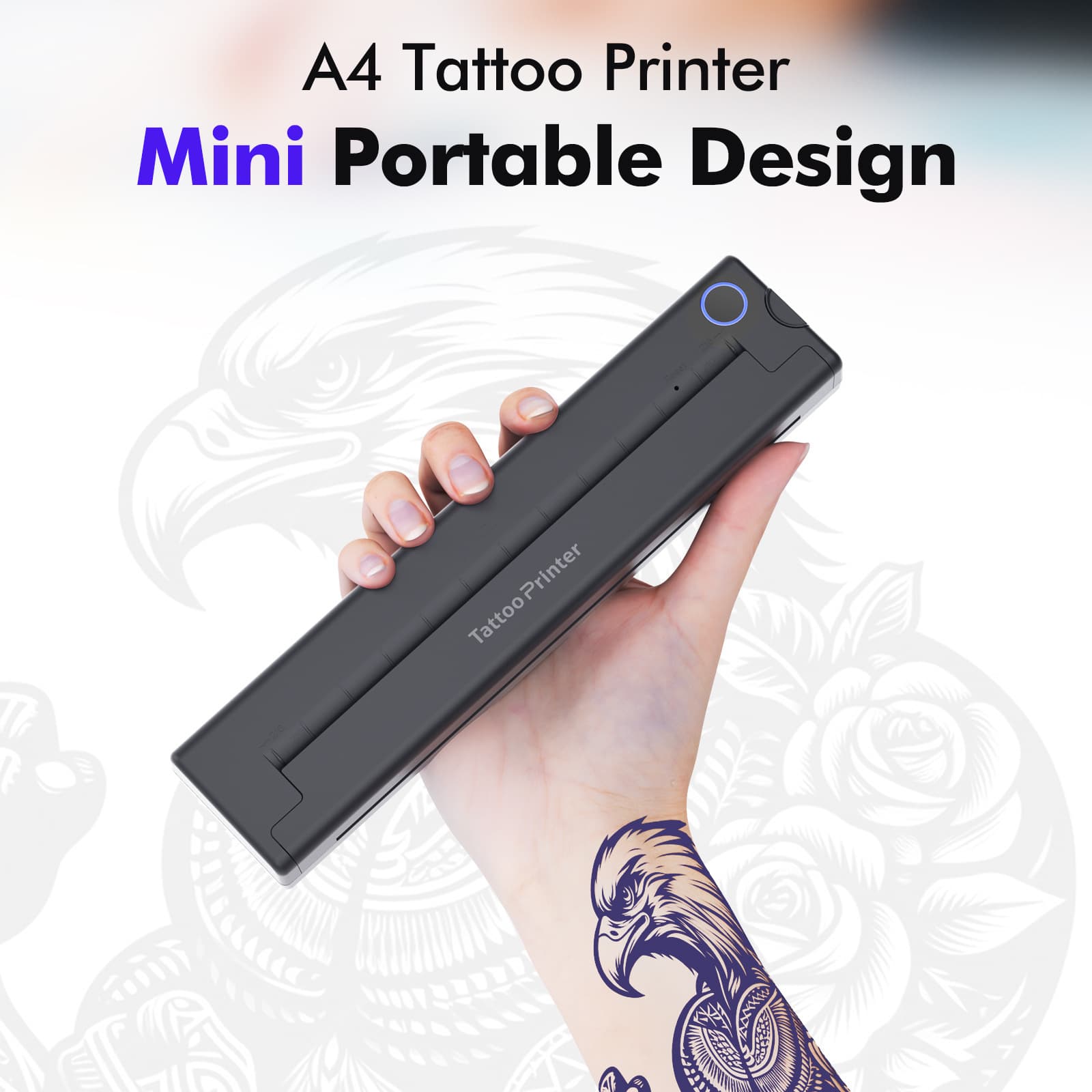 Nuo Jiao Tattoo Transfer Machine MP-8018T Line Art Printer Tattoo Pattern Copy Hand-drawn Transfer Paper Tattoo