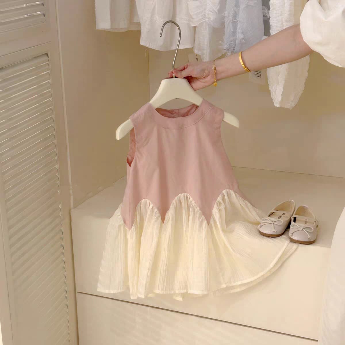 [Tian Xiaosi] Tank top ballet aesthetic girls fishtail skirt lace splicing design baby princess skirt