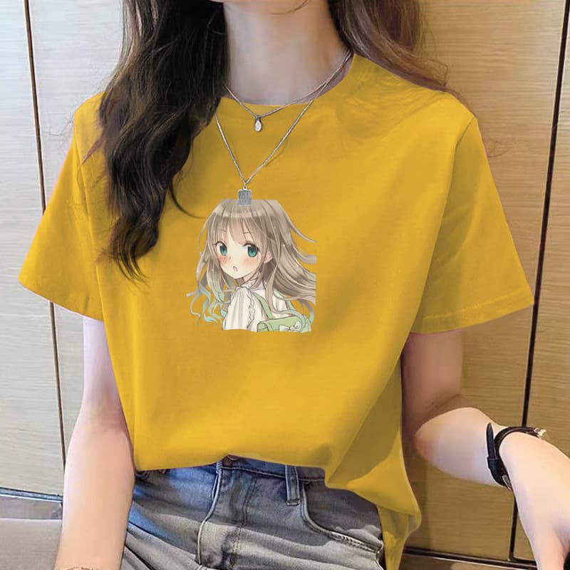 Short Sleeve T-Shirt Women Thin Summer Cotton 2023 New Casual Top Basic Layer Korean Style Ins