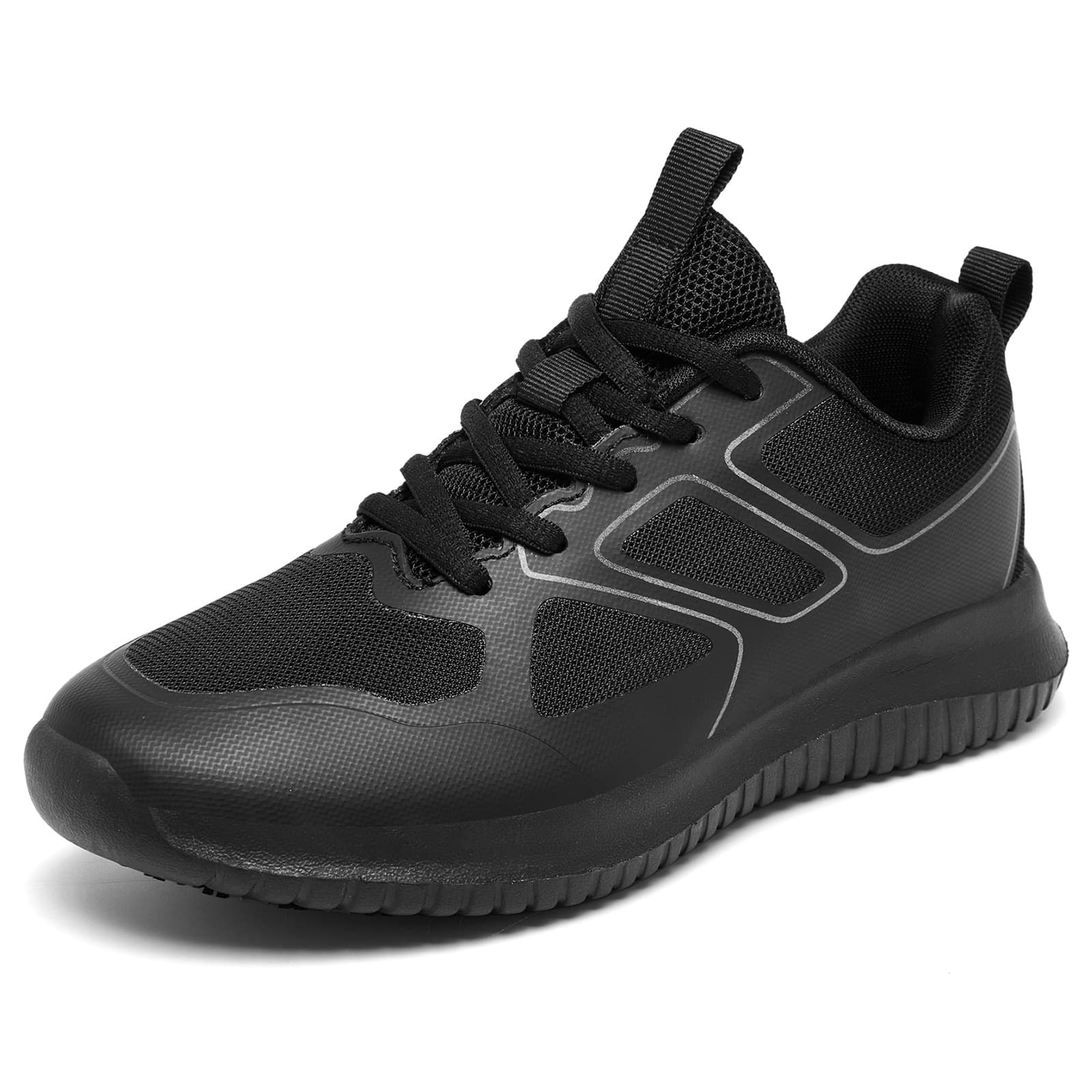 Professional Kitchen Shoes Non-Slip Waterproof Oil-Resistant Men's Chef Shoes for Work Black Casual Shoes