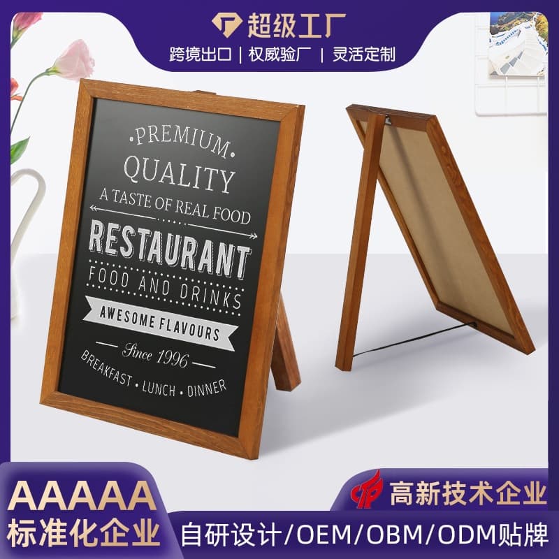 Custom Bracket Small Blackboard Restaurant Cafe Desktop Menu Display Board Amazon Same Style Dry Erase Writing Board