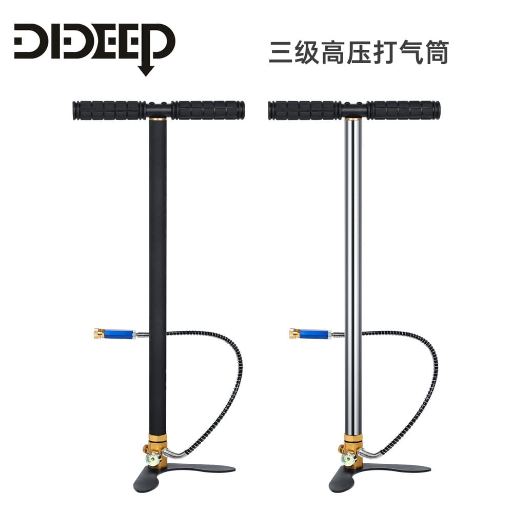 DIDEEP Stainless Steel High Pressure Hand Pump 30MPA 4500psi 40MPA 6000psi Three-Stage Manual