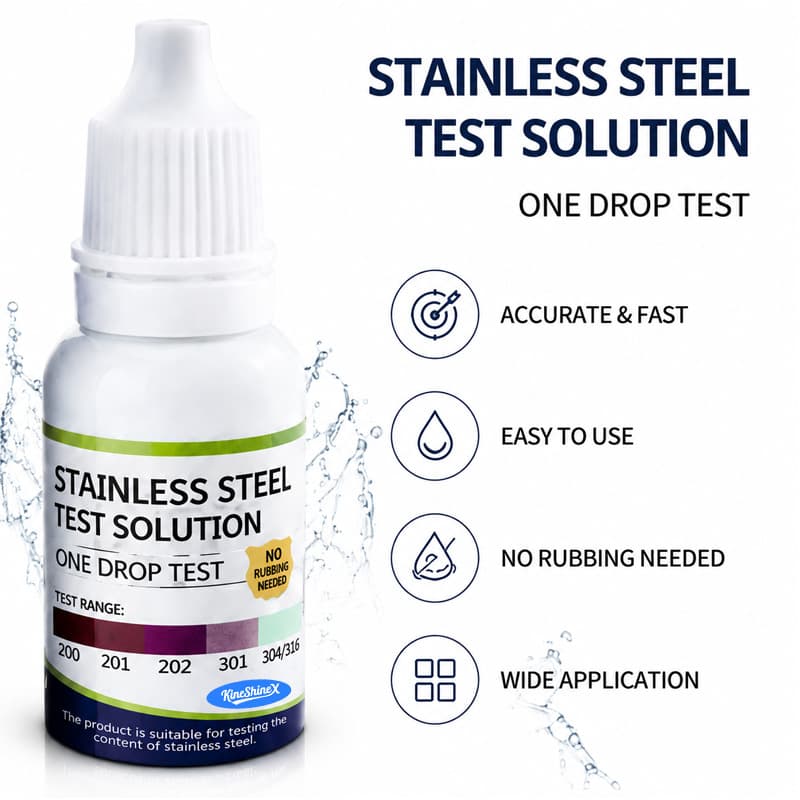 KineShineX household stainless steel detection liquid identification reagent identification test solution manganese content test identification