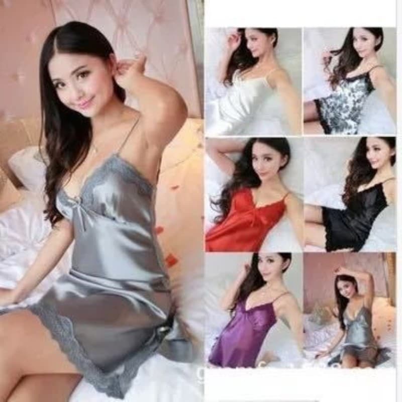 Plus Size Sexy Lingerie Set with Rainbow Temptation, Erotic Sleepwear, Sexy Spaghetti Strap Nightgown Set for Dropshipping