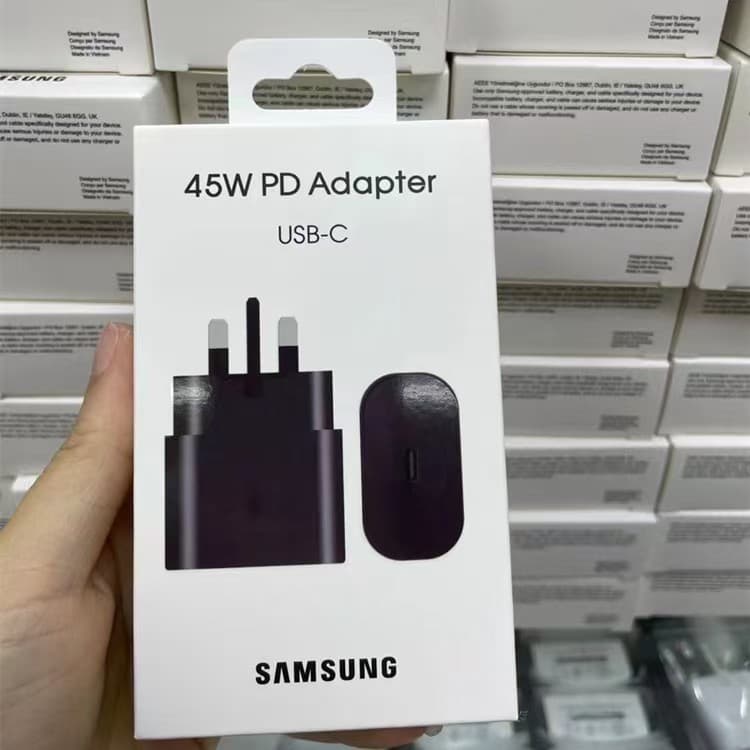 Samsung 45W Original UK Fast Charger for S23U S24 S25 Charger S22 Ultra A Super Fast Charging