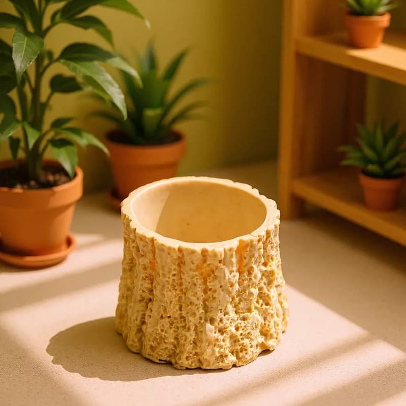 Simulated plant potted diy tree stump tree root silicone mold handmade scented candle mousse cake dessert mold