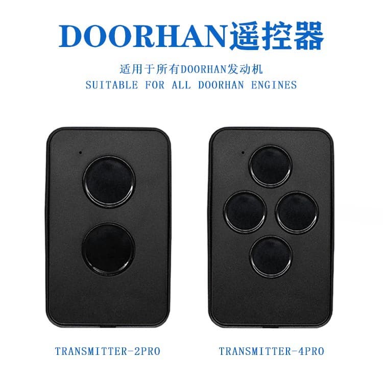Doorhah Garage Door Remote Control Sliding Door 433.92MHz Rolling Code Remote Control