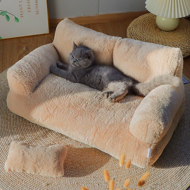 Large Warm Winter Pet Sofa For Cats Dogs Detachable Washable Pet Nest Cat Supplies Four Seasons Universal