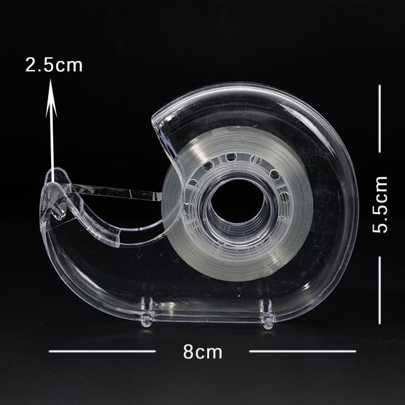 Factory direct plastic tape dispenser mini tape snail shell tape holder small transparent iron tooth cutter