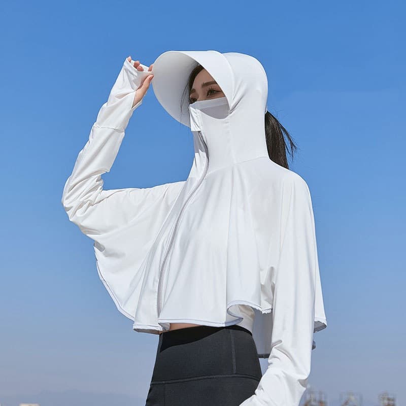 Ice Silk Sun Protection Clothing for Women 2026 New Summer UV Protection Sun Protection Clothing Thin Sun Protection Shirt Large Brim Sun Protection Clothing for Women