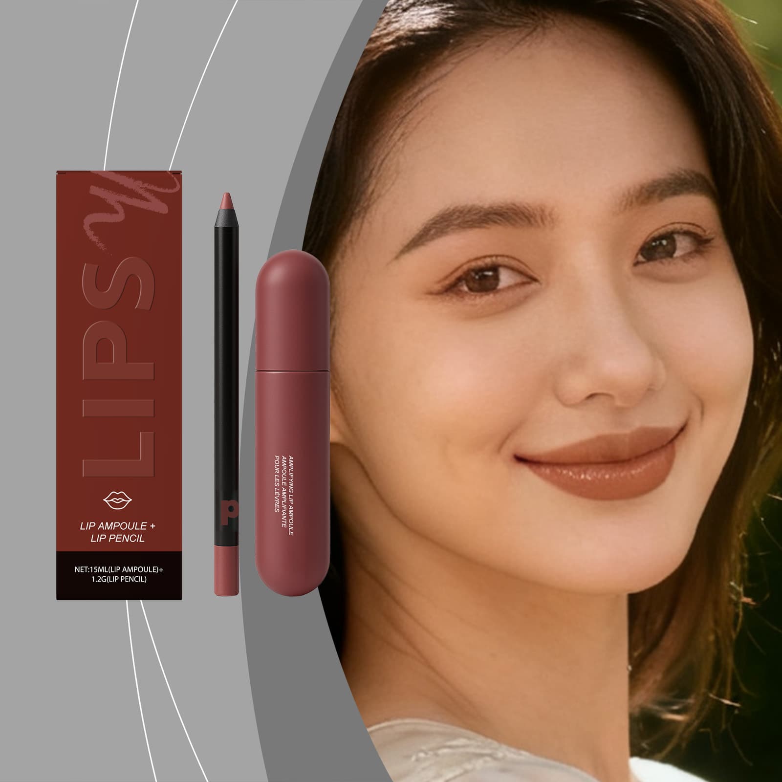 Caramel Cotton Moisturizing Lip Liner Pencil - Naturally Defines Lip Lines, Long-Lasting Color, Daily Makeup Lip Liner