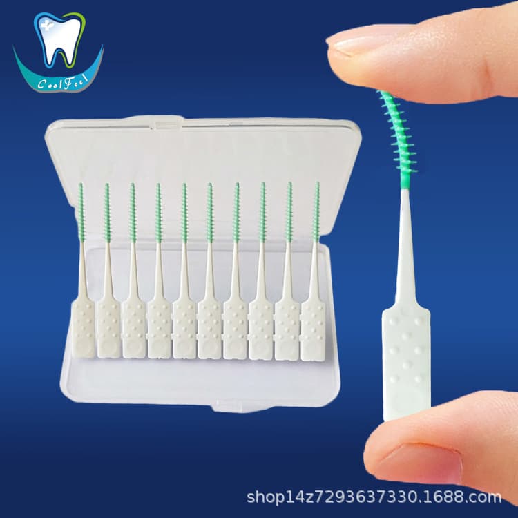 60pcs Silicone Soft Interdental Brush Customizable OEM Dental Gap Cleaner Orthodontic Toothbrush