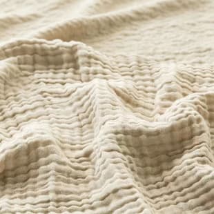 Pure Cotton Muslin Blanket, Large Sofa Cotton Gauze Throw, Soft Comfortable Breathable All-Season Bedding