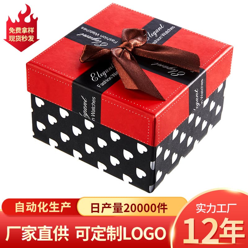 Factory Ready Stock Supply of Fashion Watch Packaging Boxes, Bow Gift Boxes, Factory Direct Wholesale