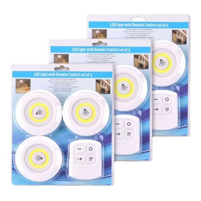 COB Remote Control Tap Light Walmart Supermarket Set Bedside Lamp Bedroom Wardrobe Cabinet Light Remote Touch Night Light