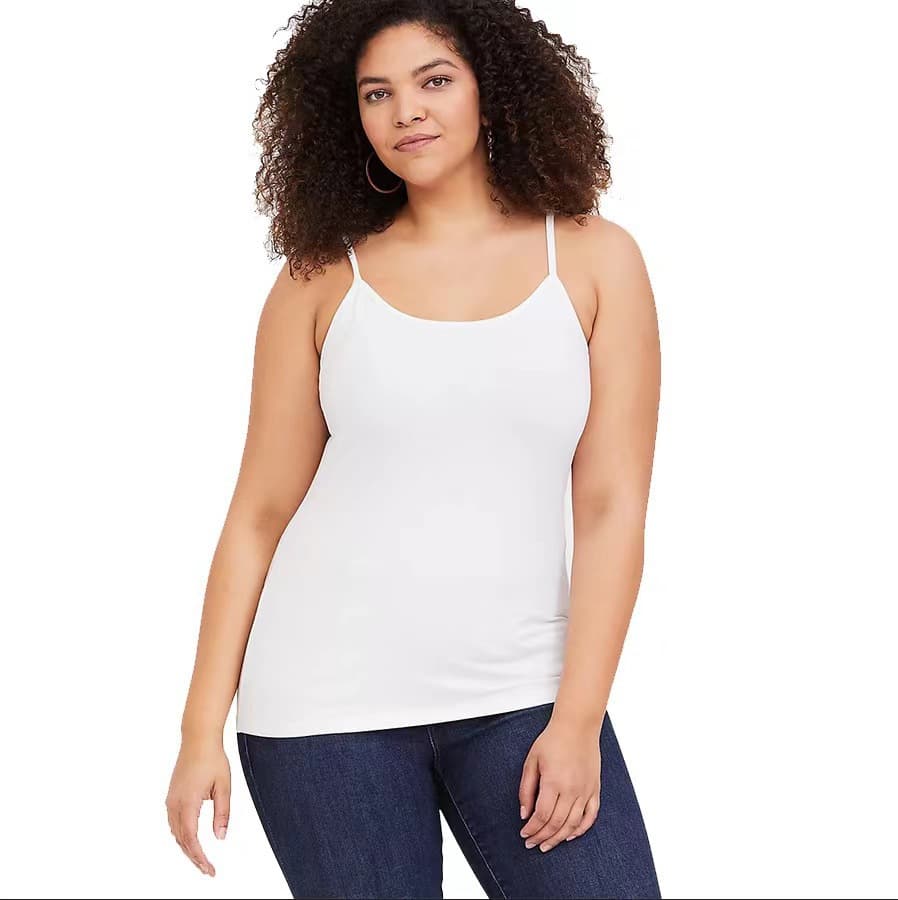 Strapless Camisole Anti-Wardrobe Malfunction One-Piece Cross-Border Plus Size Modal Base Layer with Built-in Bra Pads Sexy Breathable Teen Underwear