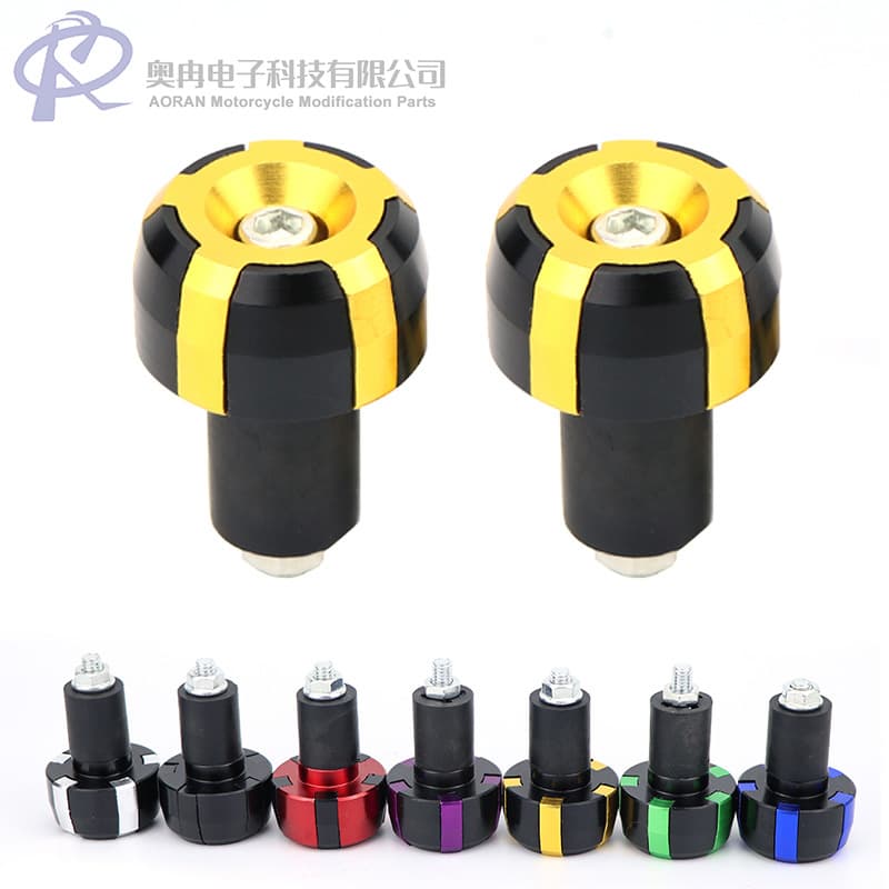 Motorcycle Handlebar End Plug Handlebar Plug Shock-Absorbing Balance Block End Aluminum Alloy Motorcycle Universal Modification Accessories