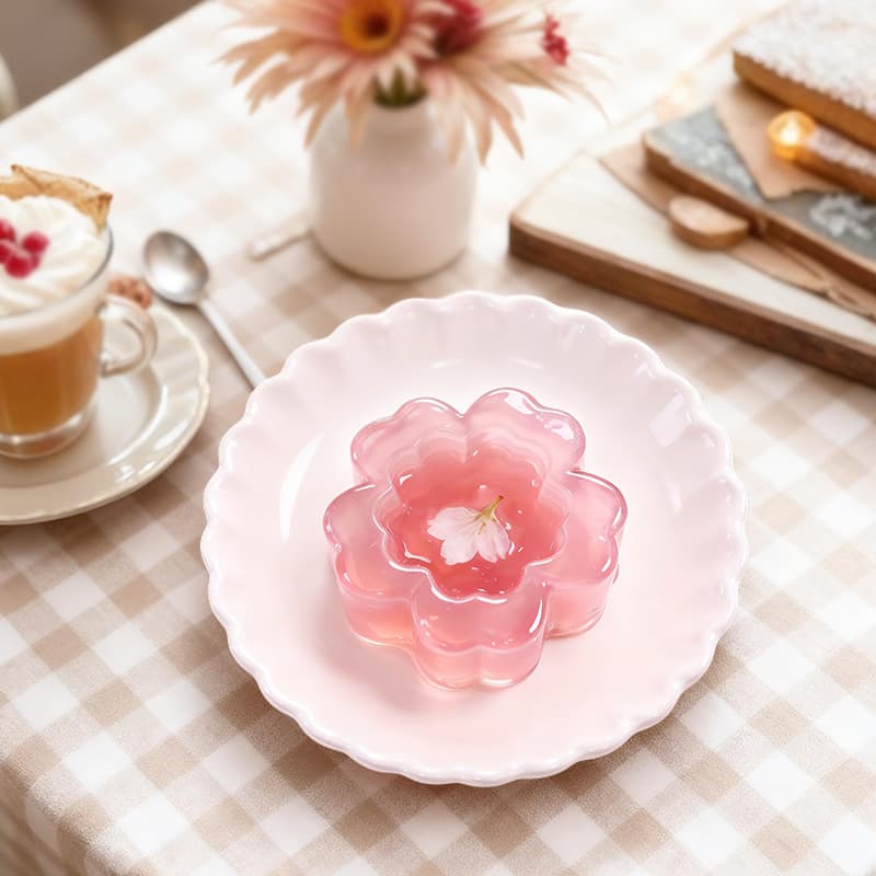 Sanxin Flower Bud Container Jelly Mousse Silicone Mold DIY Fun Ice Cream Chocolate Pudding No-Bake Mold