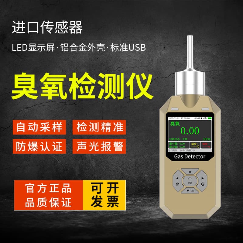 Pump-Suction Ozone PLT300-O3 Gas Alarm Portable Gas Concentration Detector Meter for Pharmaceutical Factory Use