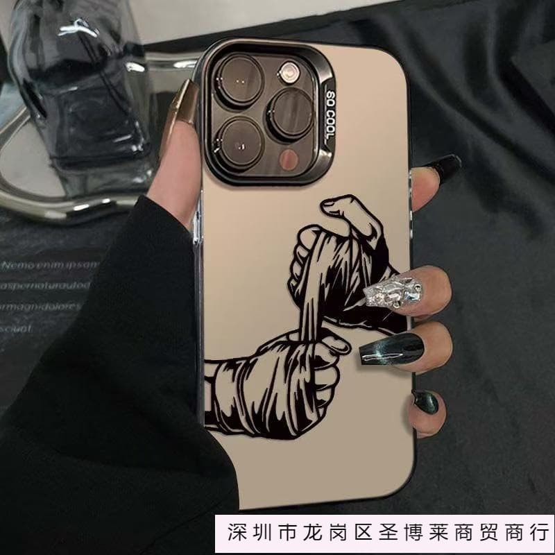 European and American Style Compatible iPhone 16 Case, Apple 15 Pro Max/14 Shockproof 13 Pro 12 Cross-border 11 XR