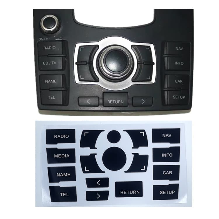 Suitable for Audi A6/A6L 05-11 multimedia radio panel repair stickers and button repair stickers