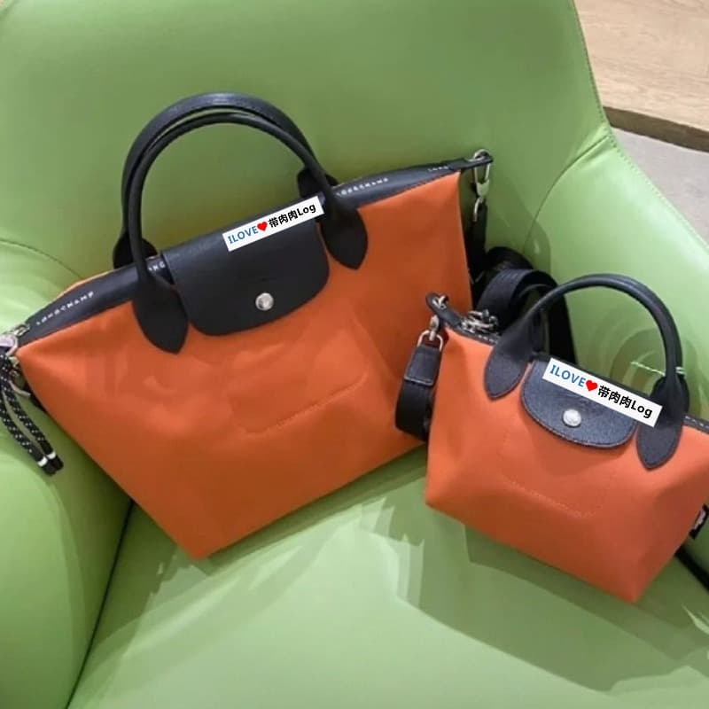 Longchamp Energy Genuine Leather Waterproof Dumpling Bag Handheld Shoulder Crossbody Bag Large Capacity Strap Women's Bag